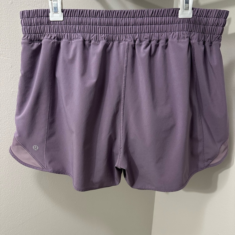 lululemon 4” Hotty Hot Lined Shorts - Purple Ash